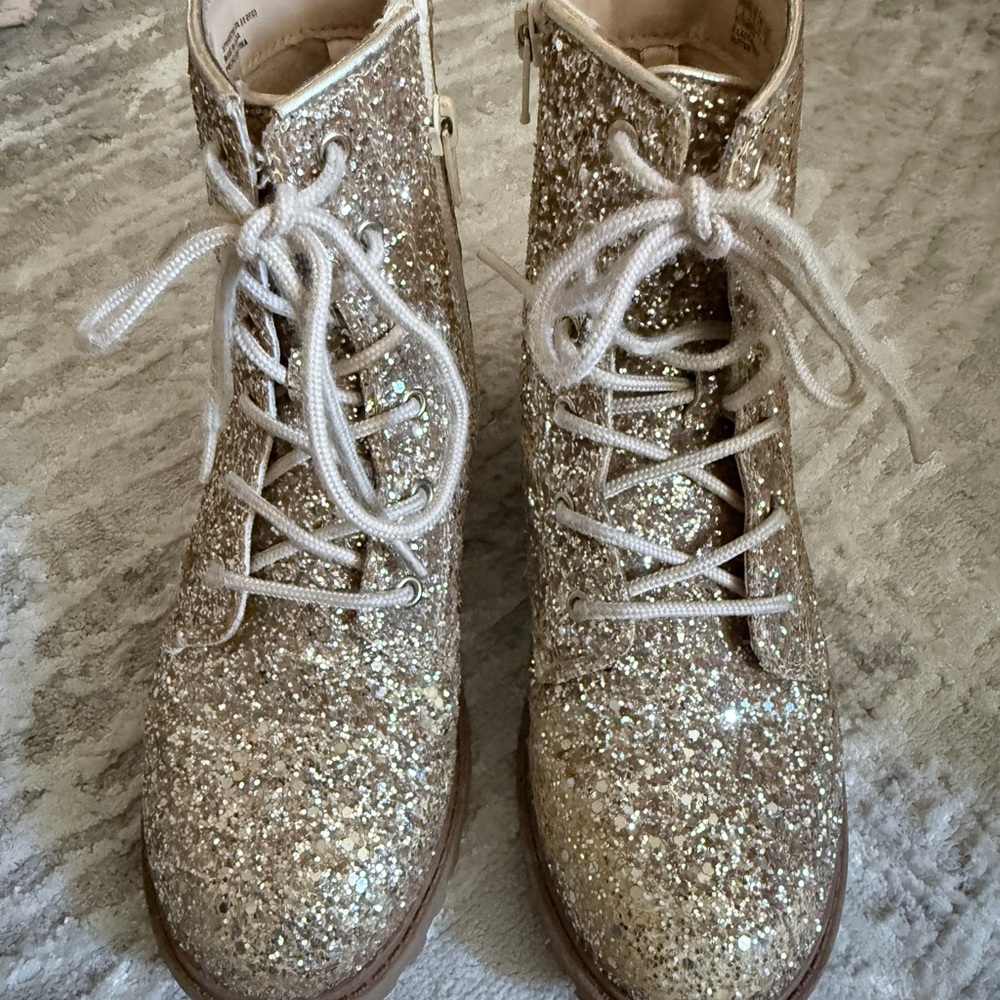 GAP Glittery Gold Kids Boots